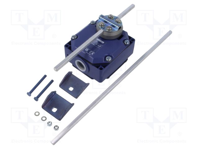 Limit Switch, Rod Lever, DPST-NO, DPST-NC, 3 A, 240 V, 0.6 N-m, OsiSense XC Series