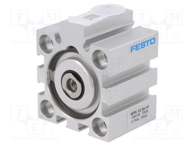 Short-stroke cylinder; Piston diam: 32mm; Piston stroke: 10mm