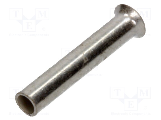 Bootlace ferrule; non-insulated; copper; 0.5mm2; 8mm; tinned