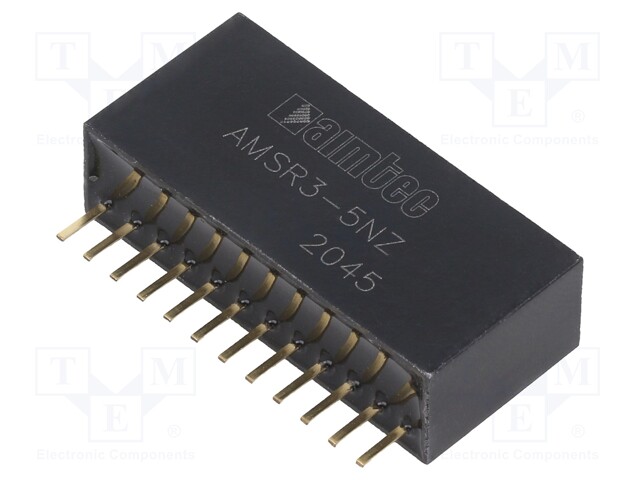 Converter: DC/DC; Uin: 24V; Uout: 5VDC; Iout: 3A; SIP12; 9.3g