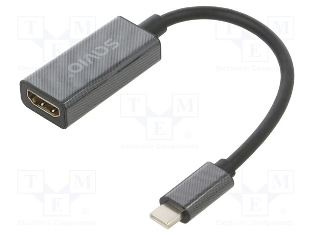 Adapter; HDMI 1.4,Thunderbolt 3,USB 3.1; 0.15m; black; black