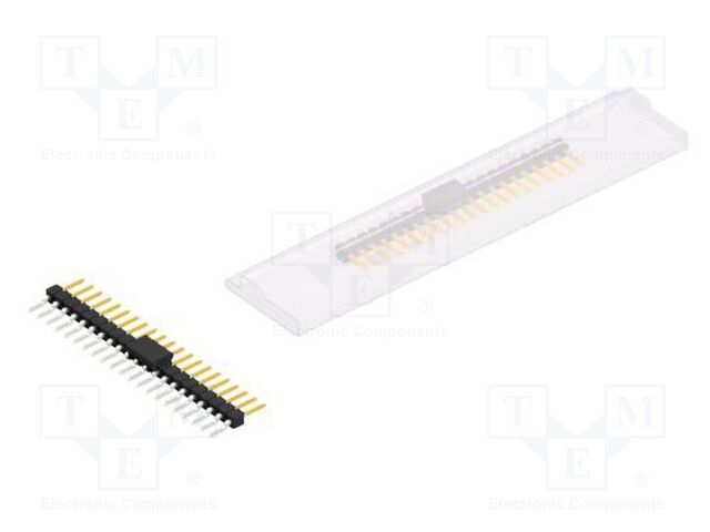 Connector: pin strips; pin header; male; PIN: 21; 2.54mm; SMT; 1x21