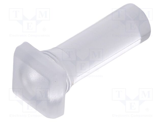 Fiber for LED; 5.8x5.8mm; L: 14.25mm; square; Front: flat; straight