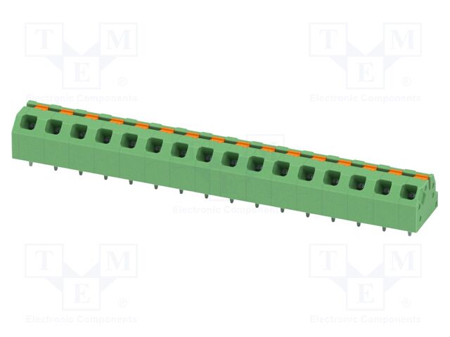 Connector: PCB terminal block; terminal; SPTAF 1; 16A; 320V; green