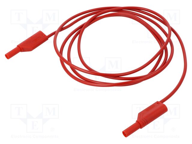 Test lead; 32A; banana plug with axial socket 4mm,both sides