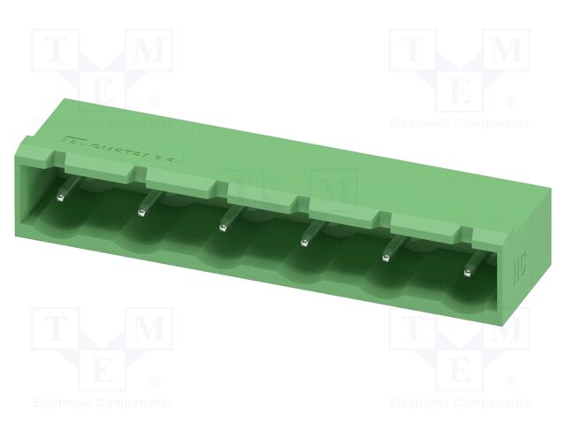 PCB headers, nominal cross section: 2.5 mm?, color: green, n