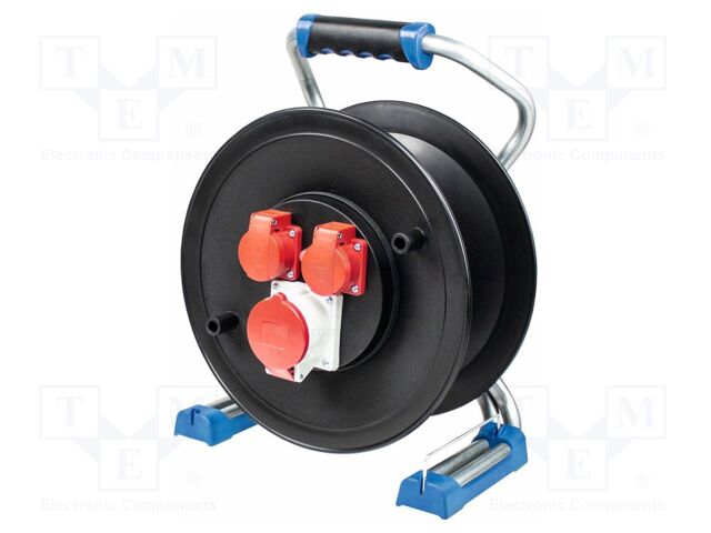 Cable reel; Sockets: 3; 16A; Xperts