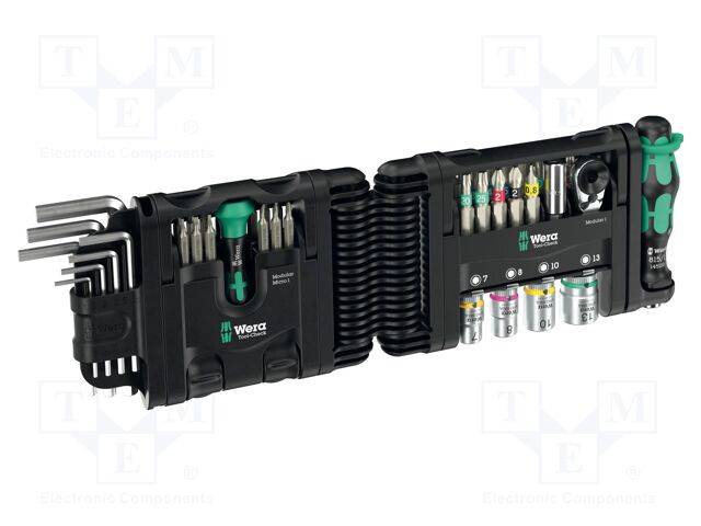 Kit: general purpose; hex key,Phillips,Pozidriv®,slot,Torx®