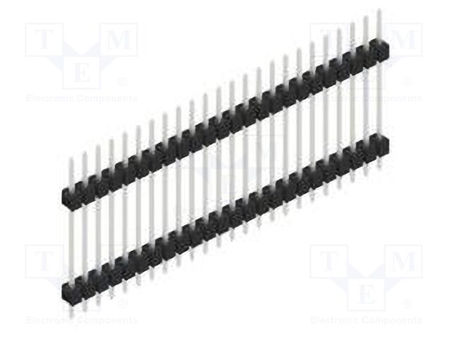 Connector: pin strips; pin header; male; PIN: 24; 2.54mm; THT; 1x24