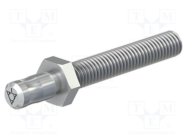 Connector: plug; 6mm banana; Connection: M6,screw; 50mm