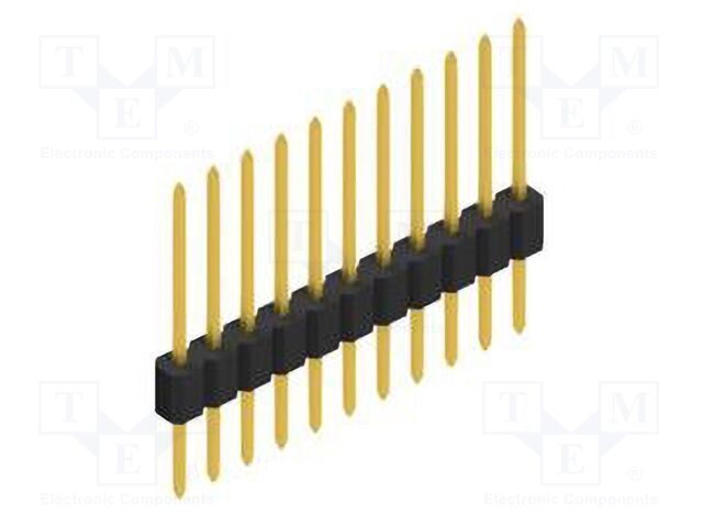 Connector: pin strips; pin header; male; PIN: 11; 1.27mm; THT; 1x11