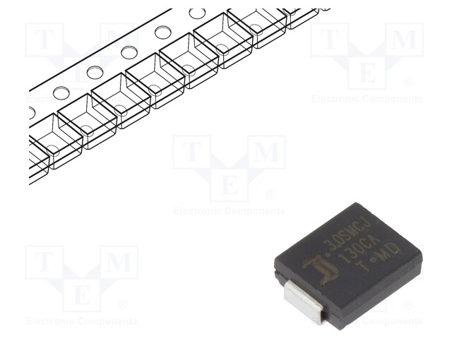 Diode: transil; 3kW; 144÷160V; 14.3A; bidirectional; SMC