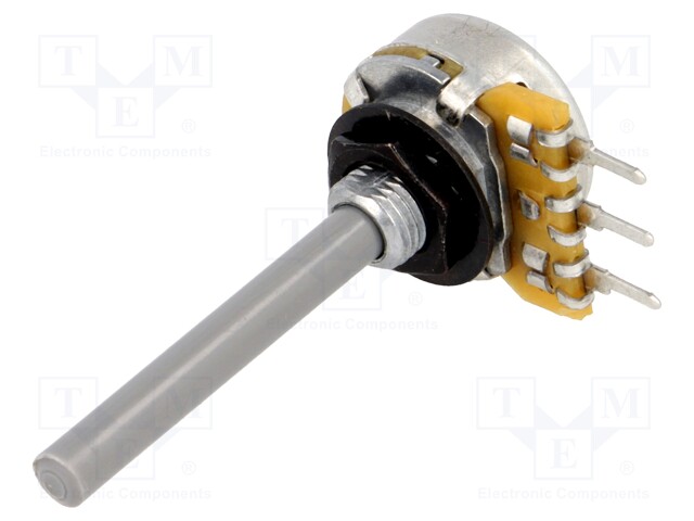 Potentiometer:shaft,single turn;10k#;0.25W;4mm;#20%;linear