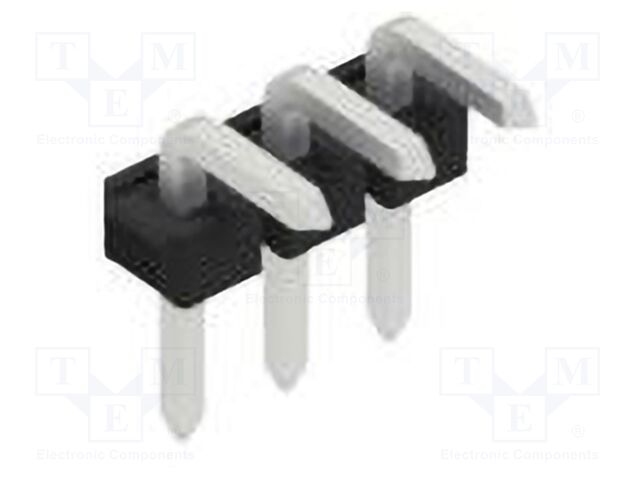 Connector: pin strips; pin header; male; PIN: 3; 2.54mm; THT; 1x3
