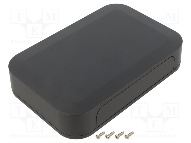 Enclosure: with panel; PF; X: 150mm; Y: 100mm; Z: 30mm; ABS; dark grey