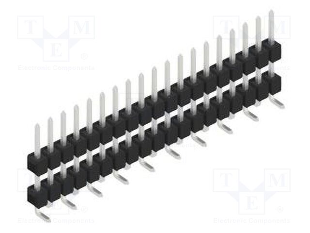 Connector: pin strips; pin header; male; PIN: 19; 2.54mm; SMT; 1x19