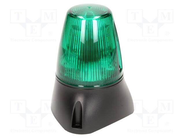 Signaller: lighting-sound; 20÷30VDC; Colour: green; IP65; -25÷55°C