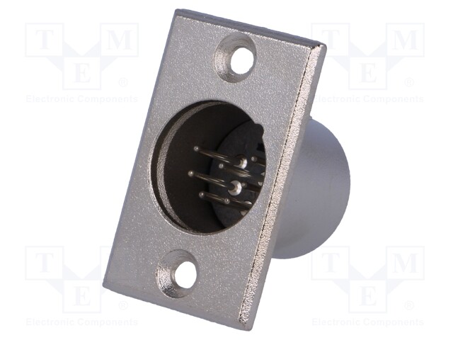 Socket; XLR; male; PIN: 7; soldering; Case: XLR standard