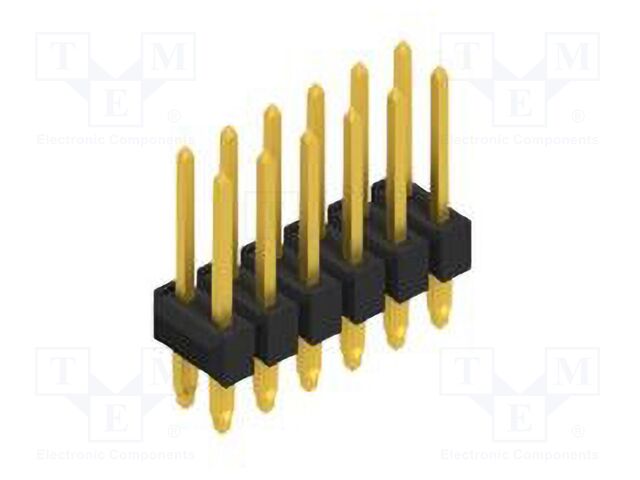 Connector: pin strips; pin header; male; PIN: 12; 2.54mm; THT; 2x6