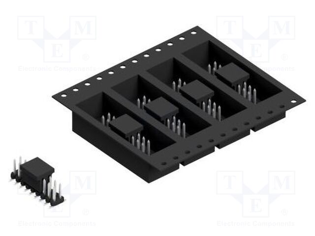 Connector: pin strips; pin header; male; PIN: 18; 2mm; SMT; 2x9; 100V