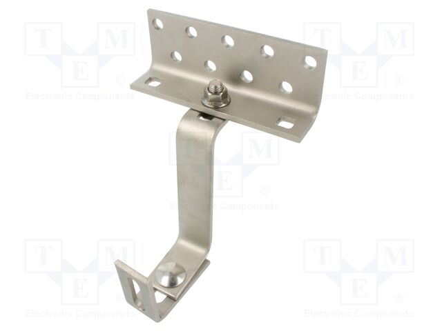 Hook; solar system; adjustable; A2 stainless steel; A: 140mm
