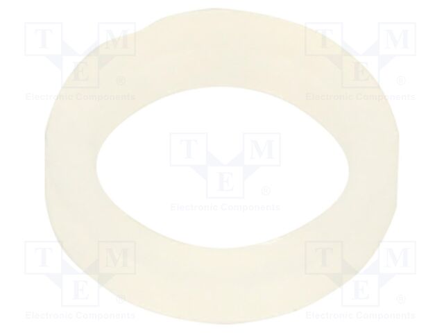 Washer; round; D=6.5mm; h=1.1mm; polyamide; natural