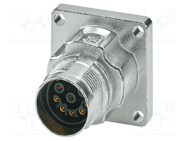 Connector: M17; socket; M17 PRO; PIN: 8; 60V; 8A; IP67; crimped