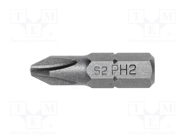 Screwdriver bit; Phillips; PH2; Overall len: 25mm; 5pcs.