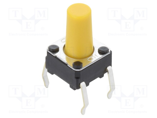 Microswitch TACT; SPST-NO; Pos: 2; 0.05A/24VDC; THT; none; 1.47N