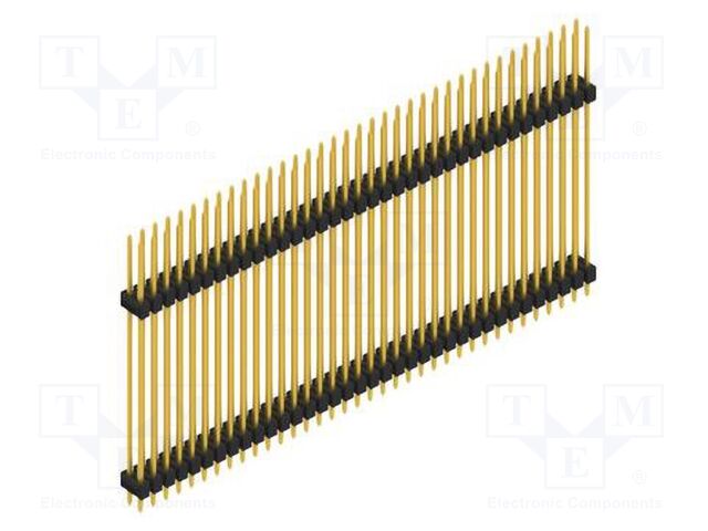 Connector: pin strips; pin header; male; PIN: 72; 2.54mm; THT; 2x36