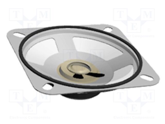 Loudspeaker; general purpose; 1W; 8Ω; 77x77x24mm; 11kHz; Ø: 77mm