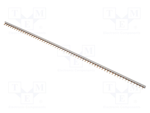 Busbar; 30mm2; Poles: 1; 690VAC; 690VDC; Inom: 120A; No.of mod: 60