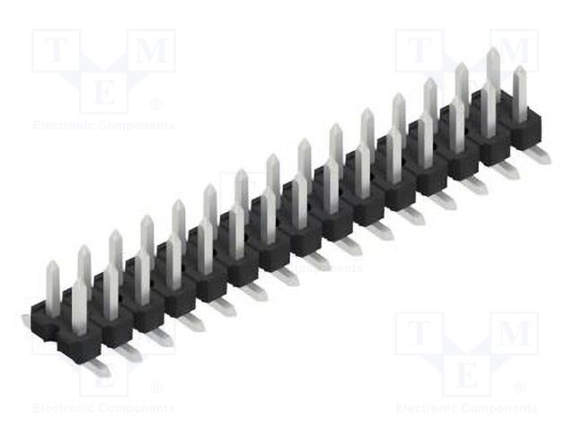 Connector: pin strips; pin header; male; PIN: 30; 2.54mm; SMT; 2x15