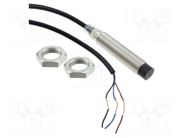 Sensor: inductive; OUT: NPN / NO; 0÷8mm; 10÷30VDC; M12; IP67; brass