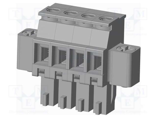 Connector: pluggable terminal block; plug; female; angled 90°