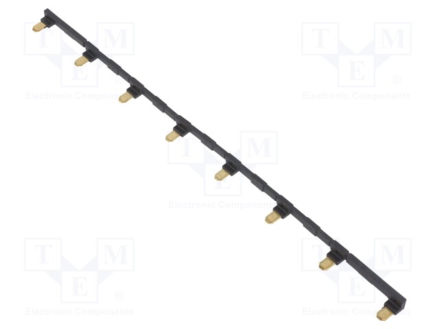 Connection bridge; 10A; 250VAC; Colour: black