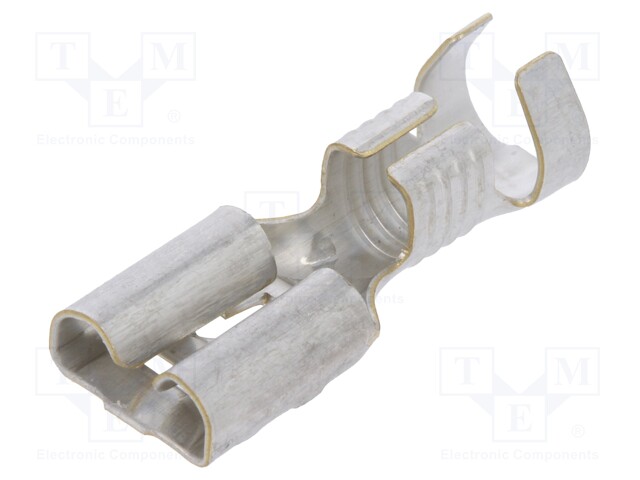Terminal: flat; 6.3mm; 0.8mm; female; 3÷6mm2; crimped; for cable
