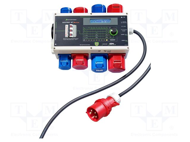 Meter: safety tester; LCD; 0÷9,99MΩ; USB; MINITEST; Plug: EU; 3.3kg