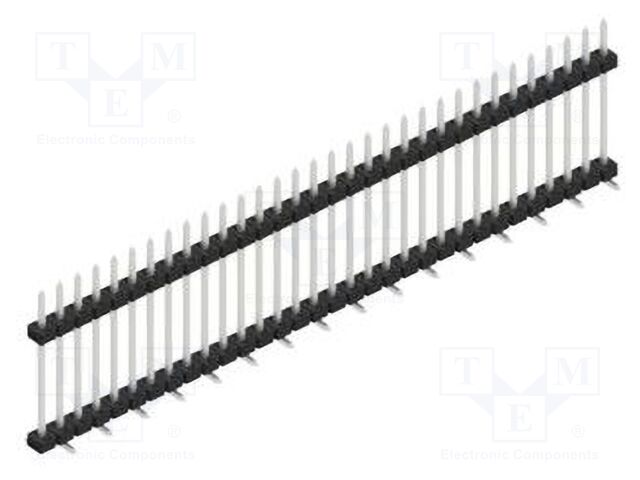 Connector: pin strips; pin header; male; PIN: 32; 2mm; SMT; 1x32