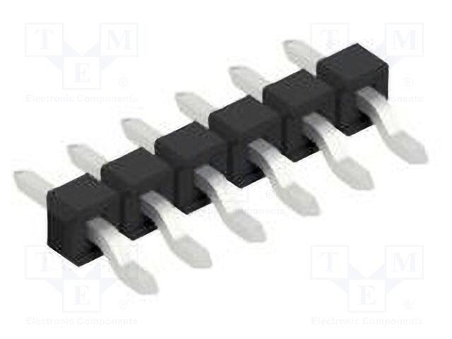 Connector: pin strips; pin header; male; PIN: 6; 2.54mm; SMT; 1x6