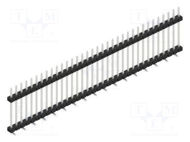 Connector: pin strips; pin header; male; PIN: 34; 2mm; SMT; 1x34