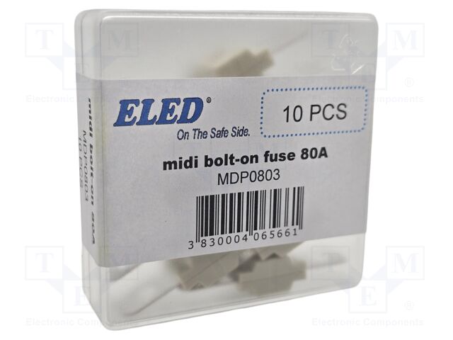 Fuse: fuse; 80A; 58VDC; automotive; 41mm; M5 screw; 41x12x8.24mm