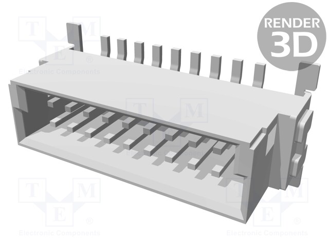 Connector: PCB to PCB; male; PIN: 18; 1.27mm; Series: har-flex; 2.3A