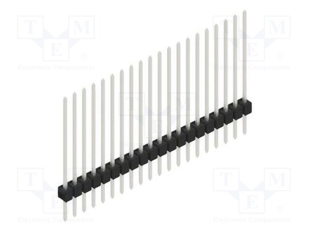 Connector: pin strips; pin header; male; PIN: 20; 2.54mm; THT; 1x20