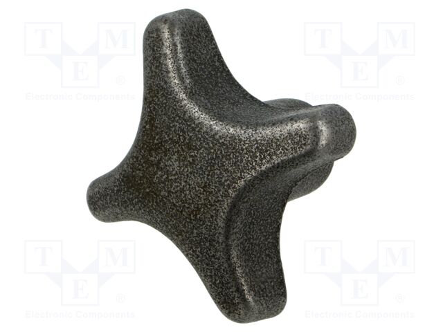 Knob; Ø: 100mm; Int.thread: M20; H: 63mm; cast iron; DIN 6335