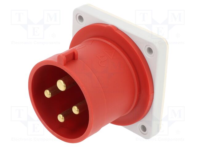 Connector: AC supply 3-phase; socket; male; 32A; 400VAC; IEC 60309