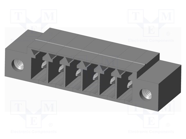 Connector: pluggable terminal block; socket; male; on PCBs