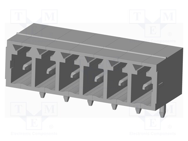 Connector: pluggable terminal block; socket; male; on PCBs