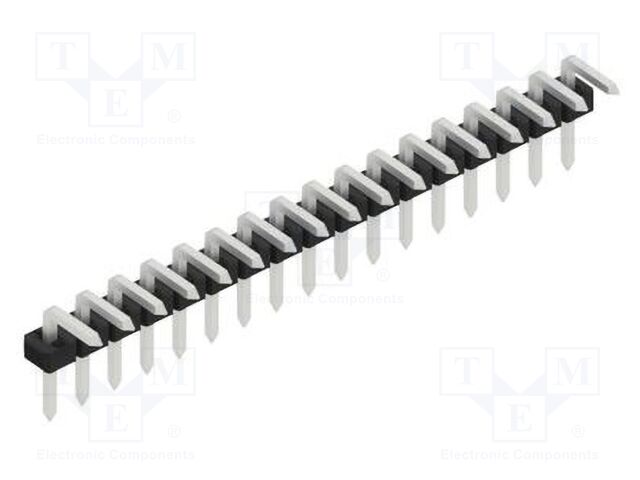 Connector: pin strips; pin header; male; PIN: 17; 2mm; THT; 1x17