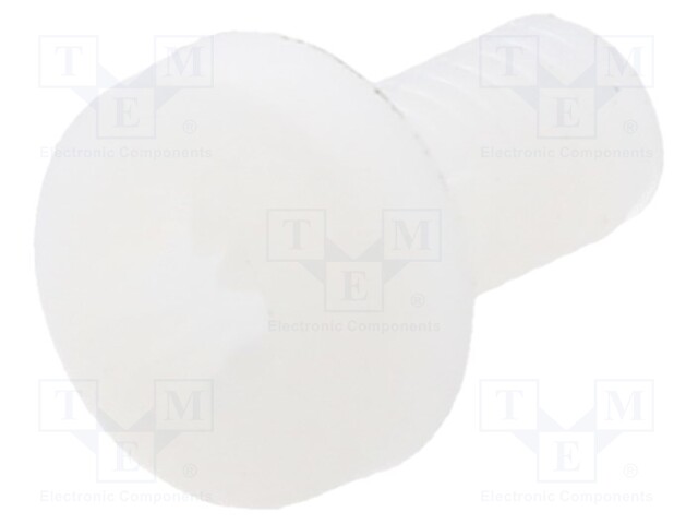 Screw; M3x6; 0.5; Head: cheese head; Pozidriv; 0,8mm; polyamide
